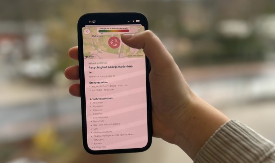 Tipp: AWIGO-App zeigt aktuelle Wartezeit am Recyclinghof GMHütte an