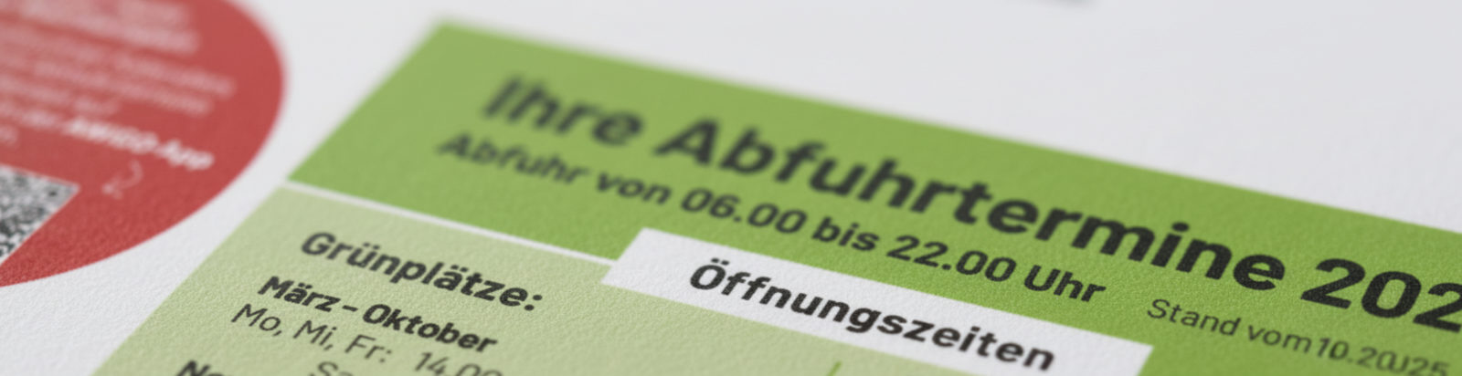 Abfuhrtermine 2026 Druckversion anfordern